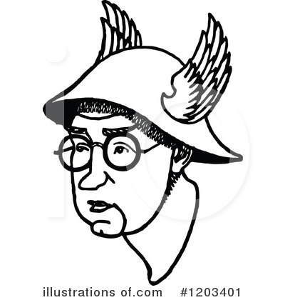 Royalty-Free (RF) Person Clipart Illustration by Prawny Vintage - Stock Sample #1203401