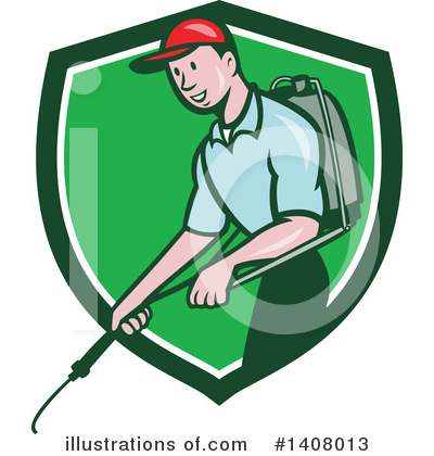 Royalty-Free (RF) Pest Control Clipart Illustration by patrimonio - Stock Sample #1408013