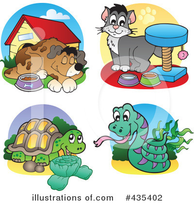 Royalty-Free (RF) Pets Clipart Illustration by visekart - Stock Sample #435402