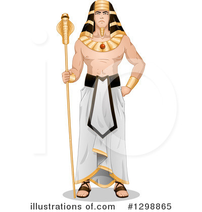 Royalty-Free (RF) Pharaoh Clipart Illustration by Liron Peer - Stock Sample #1298865