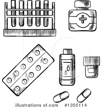 Royalty-Free (RF) Pharmaceuticals Clipart Illustration by Vector Tradition SM - Stock Sample #1355114