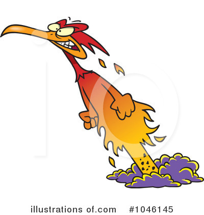 Royalty-Free (RF) Phoenix Clipart Illustration by toonaday - Stock Sample #1046145