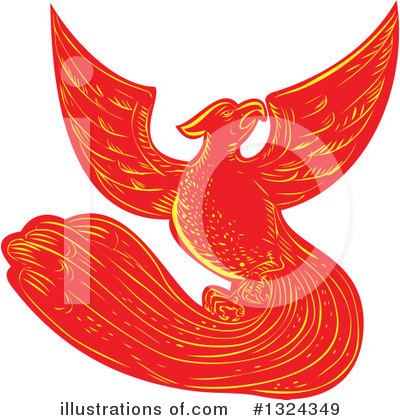 Phoenix Bird Clipart #1324349 by patrimonio