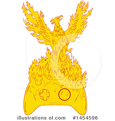 Royalty-Free (RF) Phoenix Clipart Illustration by patrimonio - Stock Sample #1454596