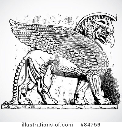 Royalty-Free (RF) Phoenix Clipart Illustration by BestVector - Stock Sample #84756