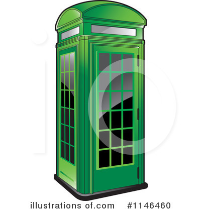 Phone Booth Clipart #1146460 by Lal Perera