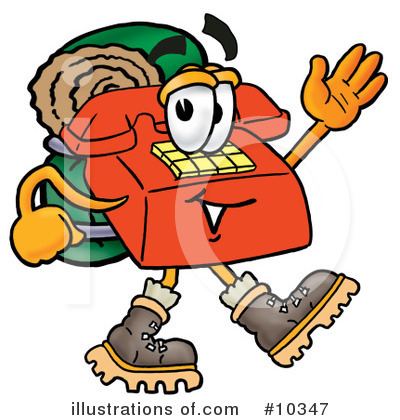 Royalty-Free (RF) Phone Clipart Illustration by Mascot Junction - Stock Sample #10347
