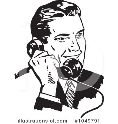 Royalty-Free (RF) Phone Clipart Illustration by BestVector - Stock Sample #1049791