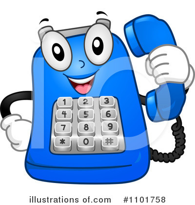 Royalty-Free (RF) Phone Clipart Illustration by BNP Design Studio - Stock Sample #1101758