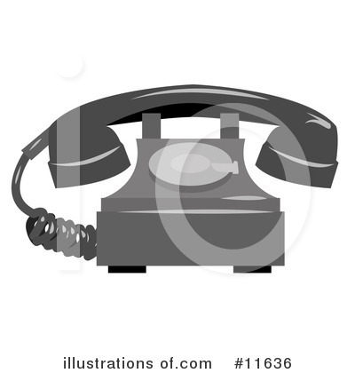 Landline Telephone Clipart #11636 by AtStockIllustration