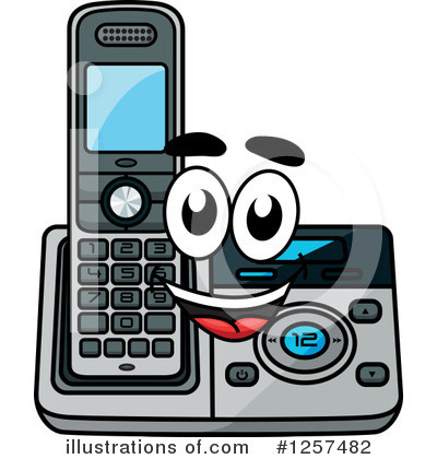 Royalty-Free (RF) Phone Clipart Illustration by Vector Tradition SM - Stock Sample #1257482