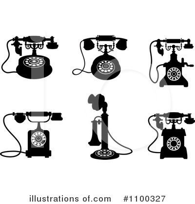 Royalty-Free (RF) Phones Clipart Illustration by Vector Tradition SM - Stock Sample #1100327