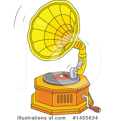 Royalty-Free (RF) Phonograph Clipart Illustration by Alex Bannykh - Stock Sample #1455634