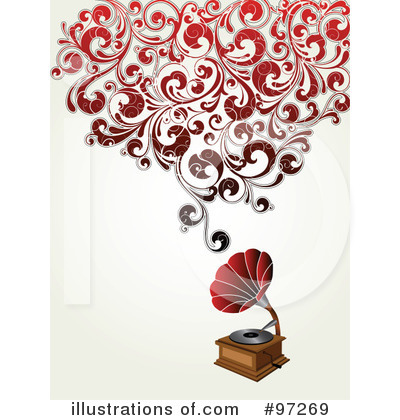 Royalty-Free (RF) Phonograph Clipart Illustration by OnFocusMedia - Stock Sample #97269