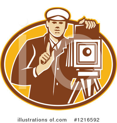Royalty-Free (RF) Photographer Clipart Illustration by patrimonio - Stock Sample #1216592