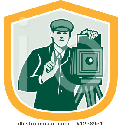 Royalty-Free (RF) Photographer Clipart Illustration by patrimonio - Stock Sample #1258951