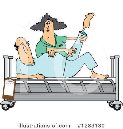 Royalty-Free (RF) Physical Therapy Clipart Illustration by djart - Stock Sample #1283180