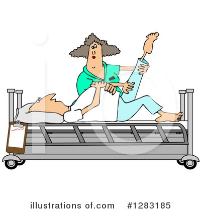Royalty-Free (RF) Physical Therapy Clipart Illustration by djart - Stock Sample #1283185