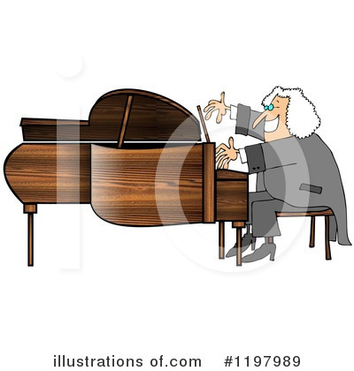Royalty-Free (RF) Piano Clipart Illustration by djart - Stock Sample #1197989