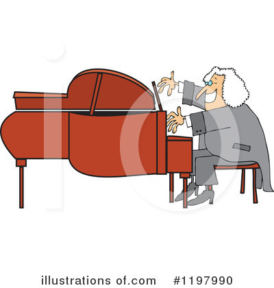 Royalty-Free (RF) Piano Clipart Illustration by djart - Stock Sample #1197990