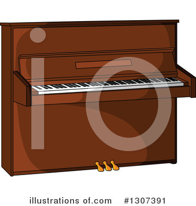 Royalty-Free (RF) Piano Clipart Illustration by Vector Tradition SM - Stock Sample #1307391