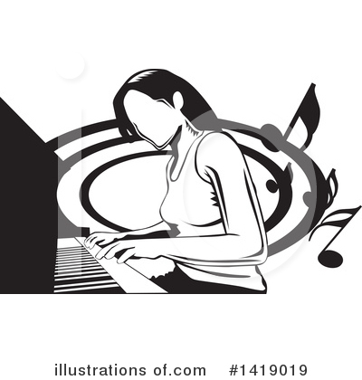 Music Clipart #1419019 by David Rey