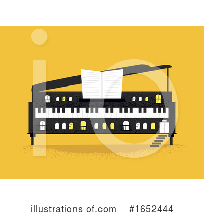 Royalty-Free (RF) Piano Clipart Illustration by BNP Design Studio - Stock Sample #1652444