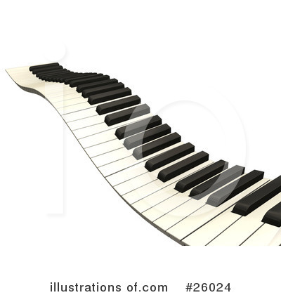 Royalty-Free (RF) Piano Clipart Illustration by KJ Pargeter - Stock Sample #26024