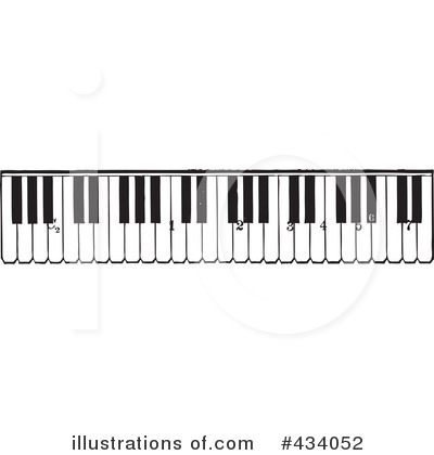 Royalty-Free (RF) Piano Clipart Illustration by BestVector - Stock Sample #434052