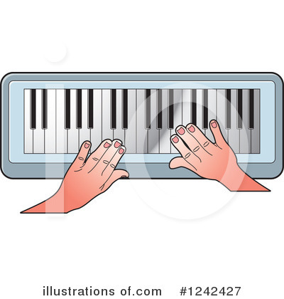 Royalty-Free (RF) Piano Keyboard Clipart Illustration by Lal Perera - Stock Sample #1242427