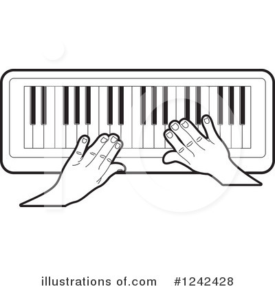 Royalty-Free (RF) Piano Keyboard Clipart Illustration by Lal Perera - Stock Sample #1242428