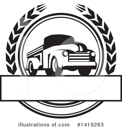 Royalty-Free (RF) Pickup Clipart Illustration by patrimonio - Stock Sample #1419263