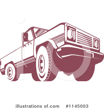 Pick Up Truck Clipart #1145003 by patrimonio