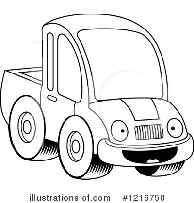 Royalty-Free (RF) Pickup Truck Clipart Illustration by Cory Thoman - Stock Sample #1216750