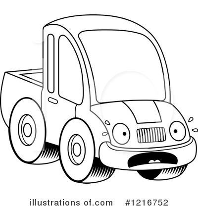 Royalty-Free (RF) Pickup Truck Clipart Illustration by Cory Thoman - Stock Sample #1216752