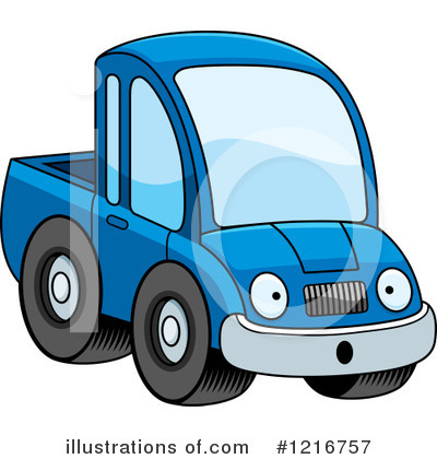 Royalty-Free (RF) Pickup Truck Clipart Illustration by Cory Thoman - Stock Sample #1216757