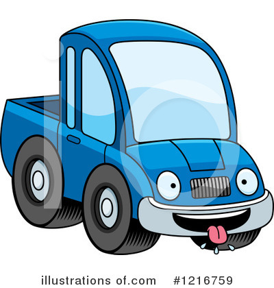 Royalty-Free (RF) Pickup Truck Clipart Illustration by Cory Thoman - Stock Sample #1216759