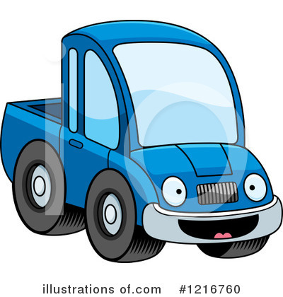 Royalty-Free (RF) Pickup Truck Clipart Illustration by Cory Thoman - Stock Sample #1216760