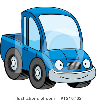 Royalty-Free (RF) Pickup Truck Clipart Illustration by Cory Thoman - Stock Sample #1216762