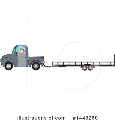 Royalty-Free (RF) Pickup Truck Clipart Illustration by djart - Stock Sample #1443260
