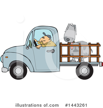 Royalty-Free (RF) Pickup Truck Clipart Illustration by djart - Stock Sample #1443261