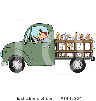 Royalty-Free (RF) Pickup Truck Clipart Illustration by djart - Stock Sample #1443264