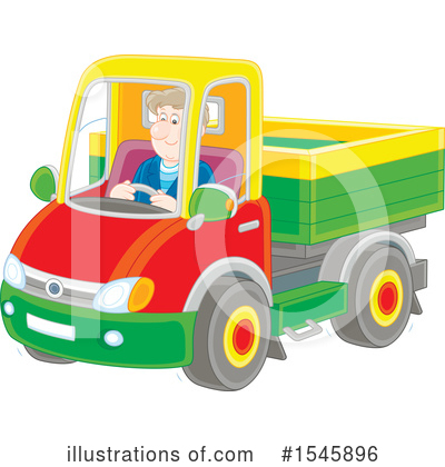 Royalty-Free (RF) Pickup Truck Clipart Illustration by Alex Bannykh - Stock Sample #1545896