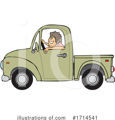 Royalty-Free (RF) Pickup Truck Clipart Illustration by djart - Stock Sample #1714541