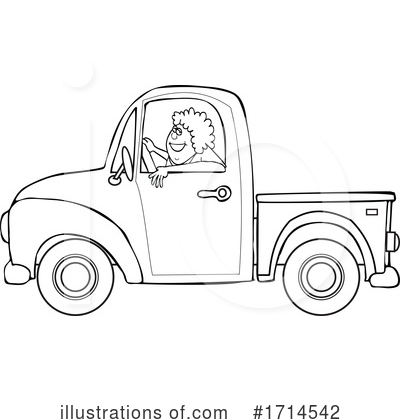 Royalty-Free (RF) Pickup Truck Clipart Illustration by djart - Stock Sample #1714542
