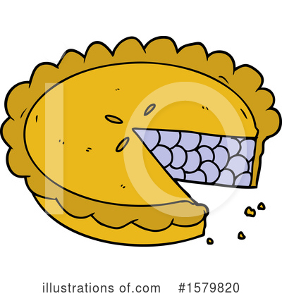 Royalty-Free (RF) Pie Clipart Illustration by lineartestpilot - Stock Sample #1579820