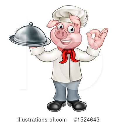 Royalty-Free (RF) Pig Chef Clipart Illustration by AtStockIllustration - Stock Sample #1524643