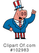 Pig Clipart #102983 by Cory Thoman