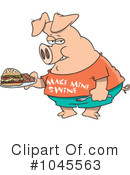Pig Clipart #1045563 by toonaday