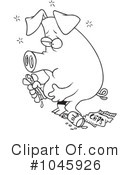 Pig Clipart #1045926 by toonaday
